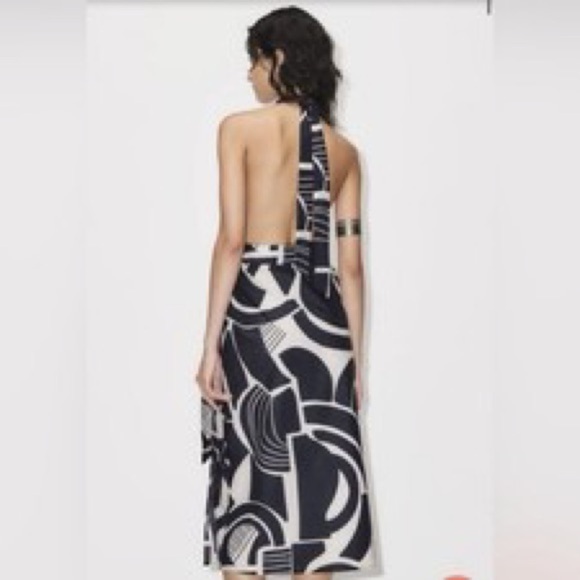 Zara | Nicole Printed Halter Dress - Picture 2 of 11